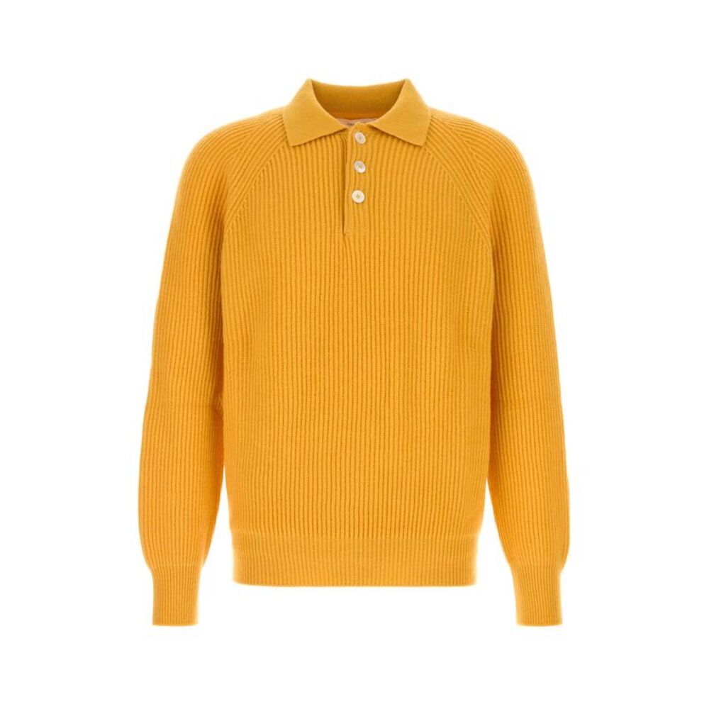 Umit Benan Men Pastel Orange Cashmere Diana Polo Shirt